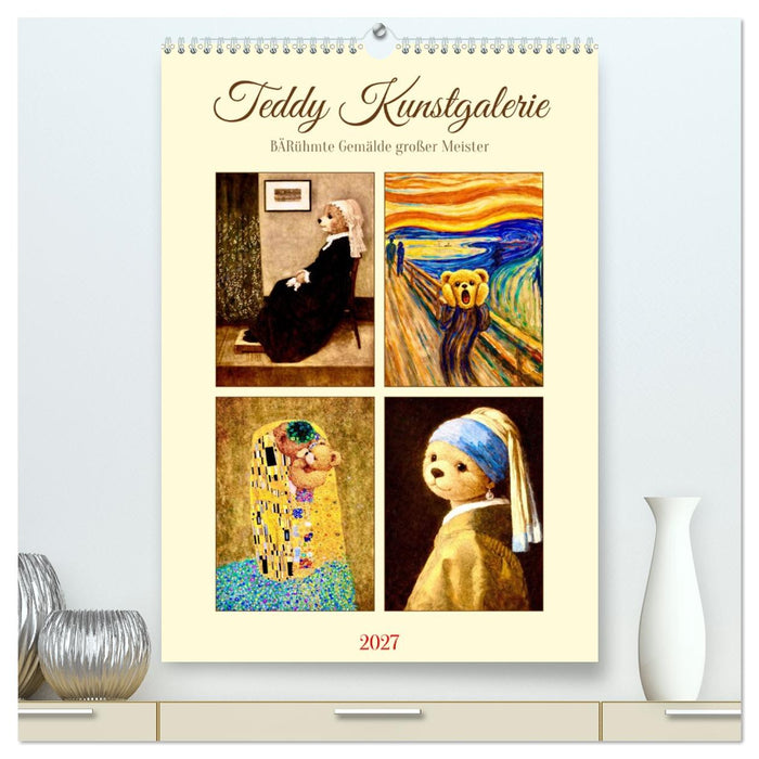 Teddy Kunstgalerie (CALVENDO Premium Wandkalender 2027)