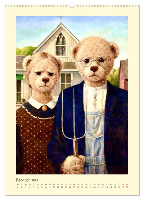 Teddy Kunstgalerie (CALVENDO Premium Wandkalender 2027)