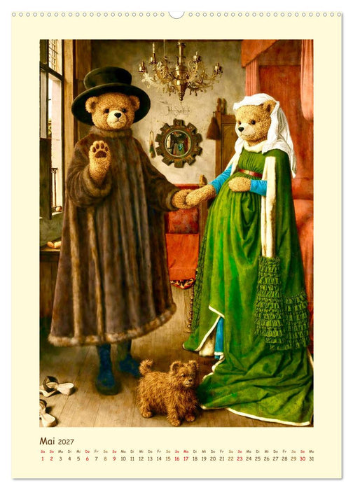 Teddy Kunstgalerie (CALVENDO Premium Wandkalender 2027)