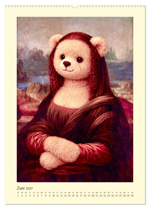Teddy Kunstgalerie (CALVENDO Premium Wandkalender 2027)