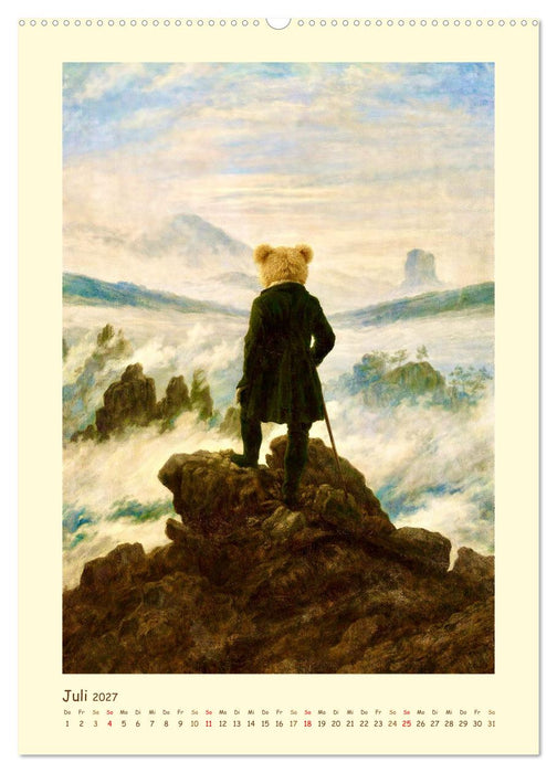 Teddy Kunstgalerie (CALVENDO Premium Wandkalender 2027)
