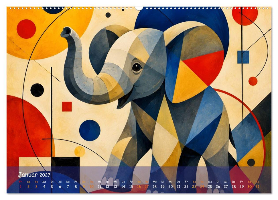Ein bunter Zoo im Kinderzimmer (CALVENDO Premium Wandkalender 2027)