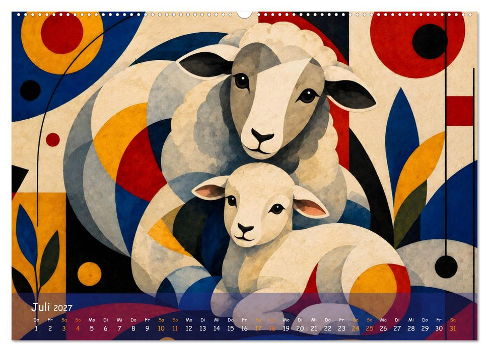 Ein bunter Zoo im Kinderzimmer (CALVENDO Premium Wandkalender 2027)