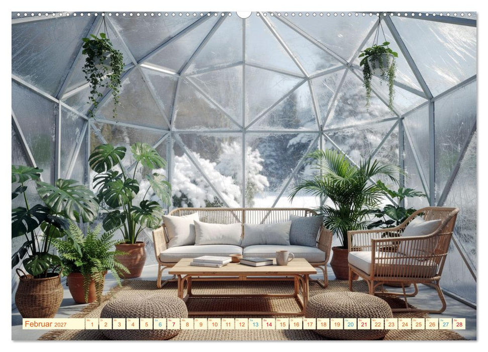 Architektur gegen Hitze - Licht. Schatten. Strukturen. Wasser (CALVENDO Premium Wandkalender 2027)