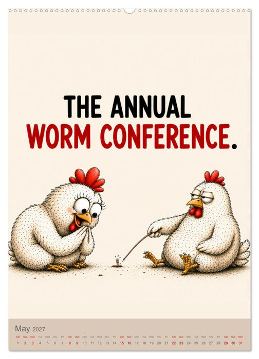 The Chicken Council Judging humanity since day one (CALVENDO Premium-Calendar 2027)