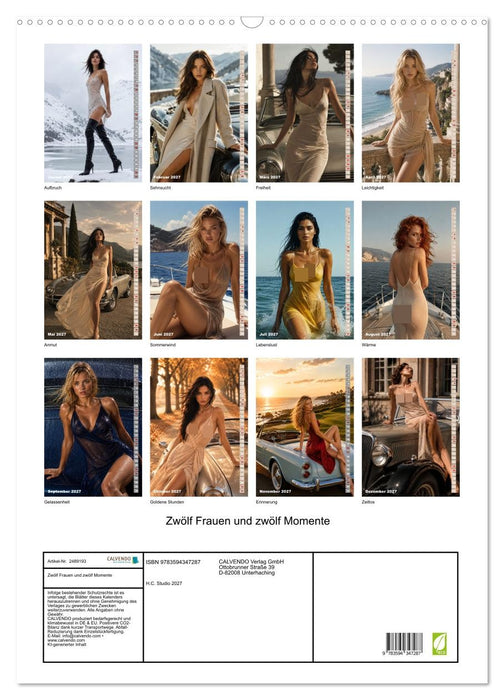 Zwölf Frauen und zwölf Momente (CALVENDO Wandkalender 2027)