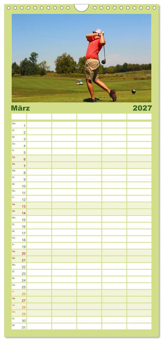Passion Golf (CALVENDO Familienplaner 2027)