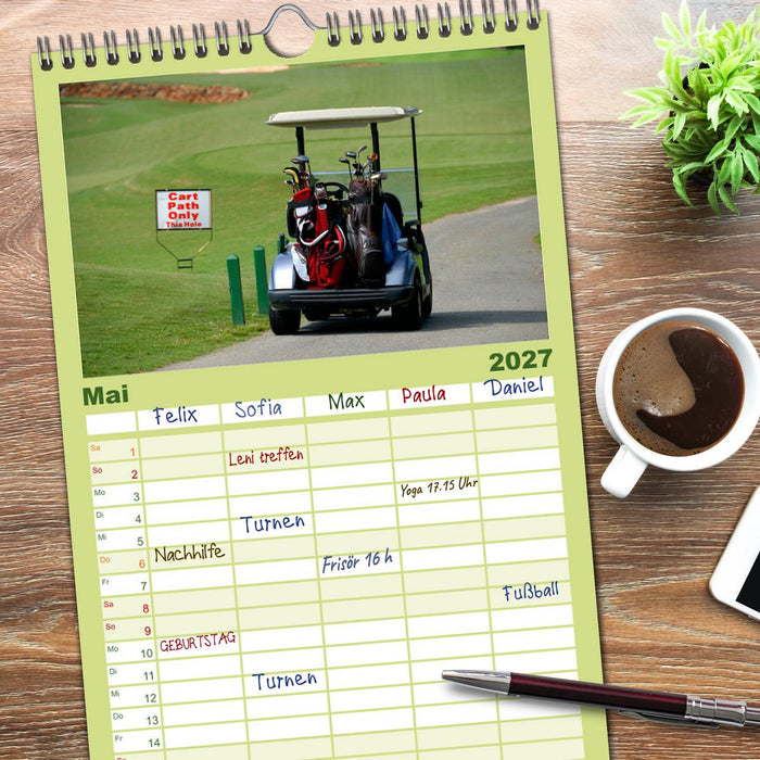 Passion Golf (CALVENDO Familienplaner 2027)