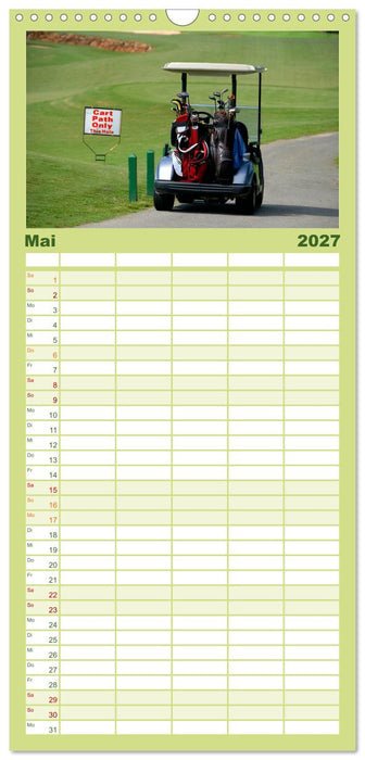 Passion Golf (CALVENDO Familienplaner 2027)