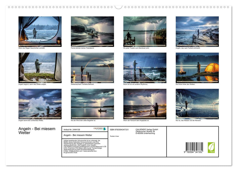 Angeln - Bei miesem Wetter (CALVENDO Premium Wandkalender 2027)