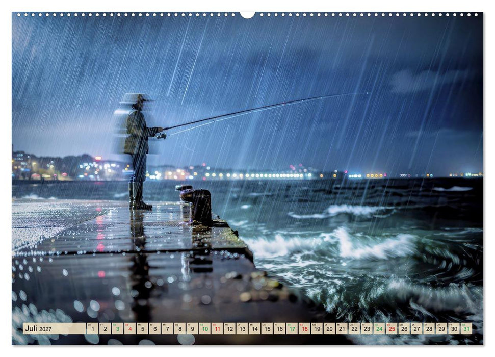Angeln - Bei miesem Wetter (CALVENDO Premium Wandkalender 2027)