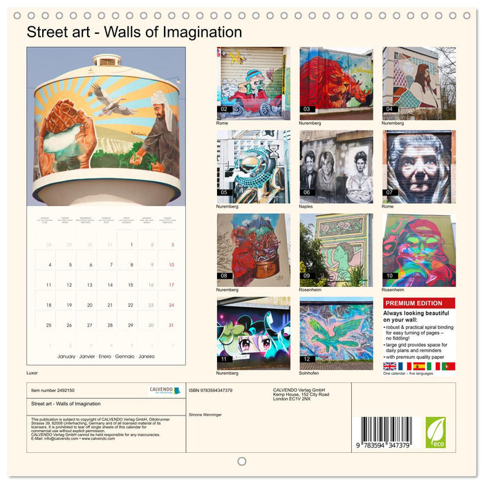 Street art - Walls of Imagination (CALVENDO Monthly Calendar 2027)