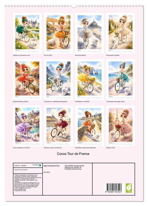 Cocos Tour de France (CALVENDO Premium Wandkalender 2027)