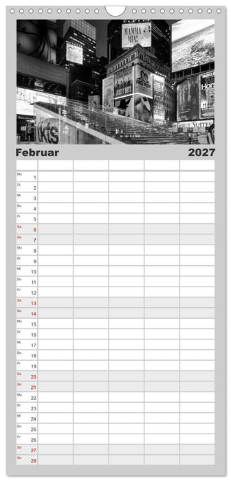 NEW YORK Urbaner Flair (CALVENDO Familienplaner 2027)