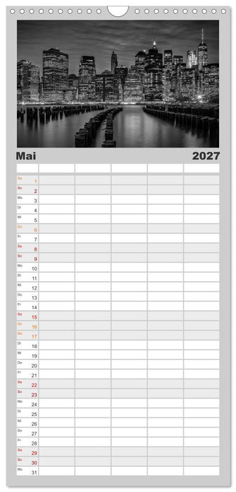 NEW YORK Urbaner Flair (CALVENDO Familienplaner 2027)