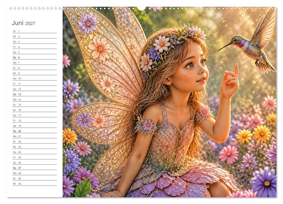 Magische Weggefährten - Zwölf Feen und ihre tierischen Begleiter (CALVENDO Wandkalender 2027)