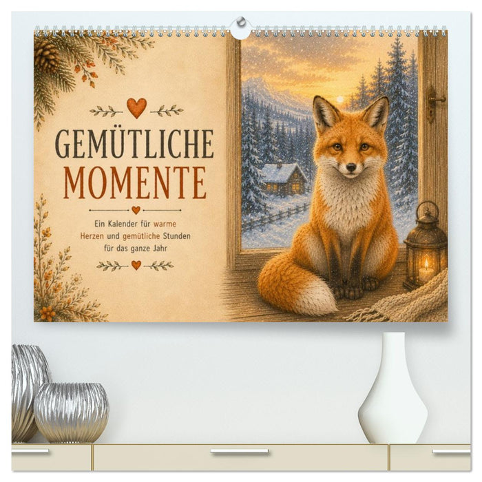 Gemütliche Momente - Ein Kalender für warme Herzen und gemütliche Stunden (CALVENDO Premium Wandkalender 2027)