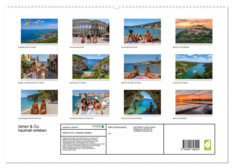 Istrien & Co. hautnah erleben (CALVENDO Premium Wandkalender 2027)