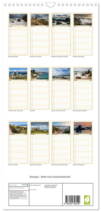 Bretagne - Bilder einer Küstenlandschaft (CALVENDO Familienplaner 2027)