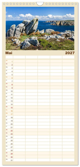 Bretagne - Bilder einer Küstenlandschaft (CALVENDO Familienplaner 2027)