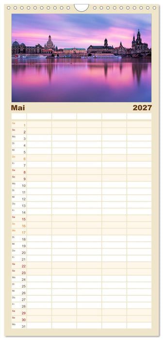 Barockstadt Dresden (CALVENDO Familienplaner 2027)