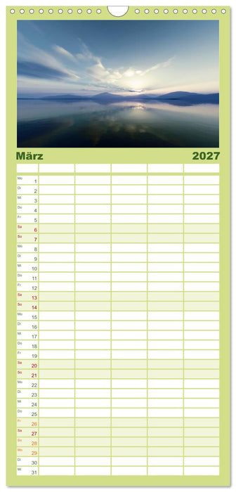 Bezaubernde Landschaften (CALVENDO Familienplaner 2027)