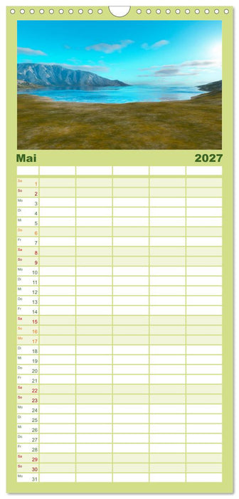 Bezaubernde Landschaften (CALVENDO Familienplaner 2027)