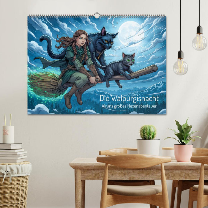 Die Walpurgisnacht - Alruns großes Hexenabenteuer (CALVENDO Wandkalender 2027)