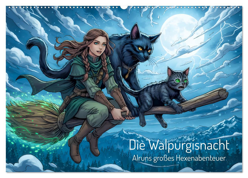 Die Walpurgisnacht - Alruns großes Hexenabenteuer (CALVENDO Wandkalender 2027)