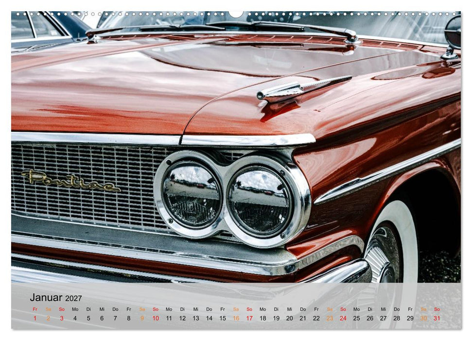 Pontiac Star Chief - Details voller Stil (CALVENDO Premium Wandkalender 2027)