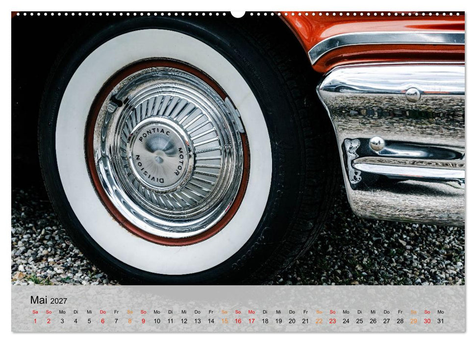 Pontiac Star Chief - Details voller Stil (CALVENDO Premium Wandkalender 2027)
