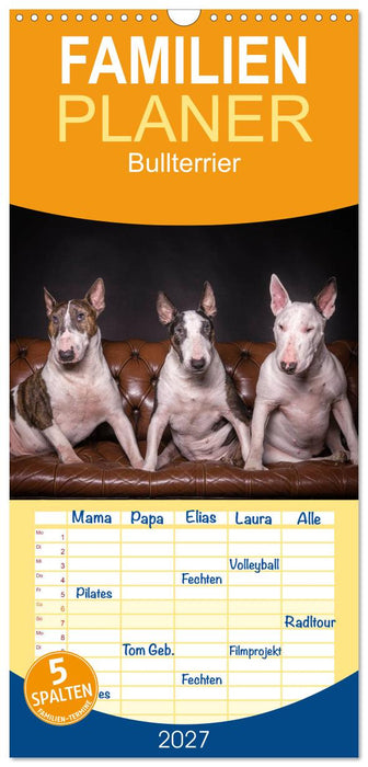 Bullterrier (CALVENDO Familienplaner 2027)