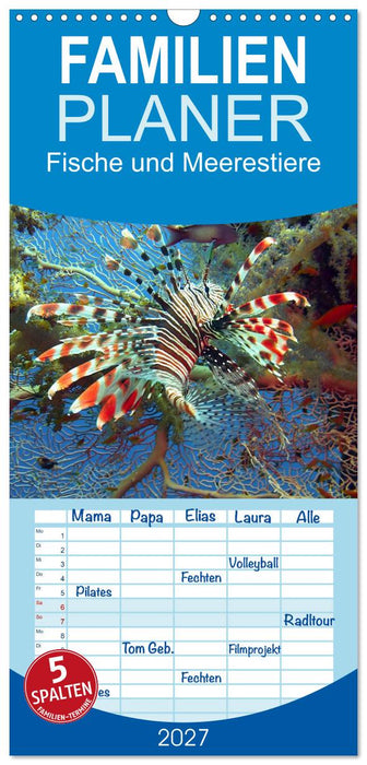 Fische und Meerestiere (CALVENDO Familienplaner 2027)