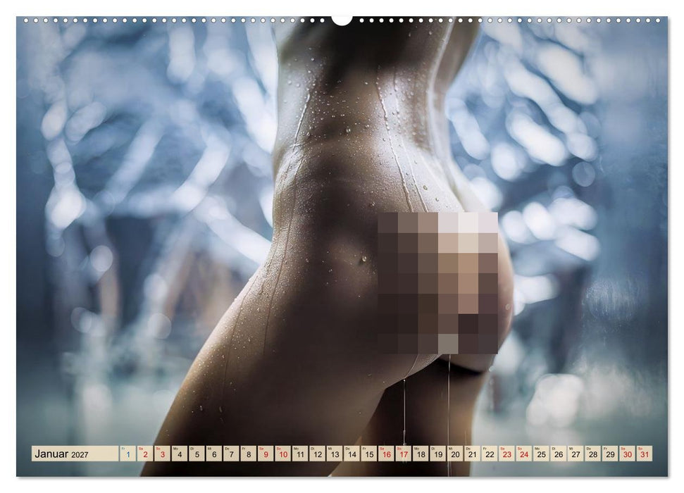 Schöne Körper im kühlen Nass - Abstrakt (CALVENDO Premium Wandkalender 2027)