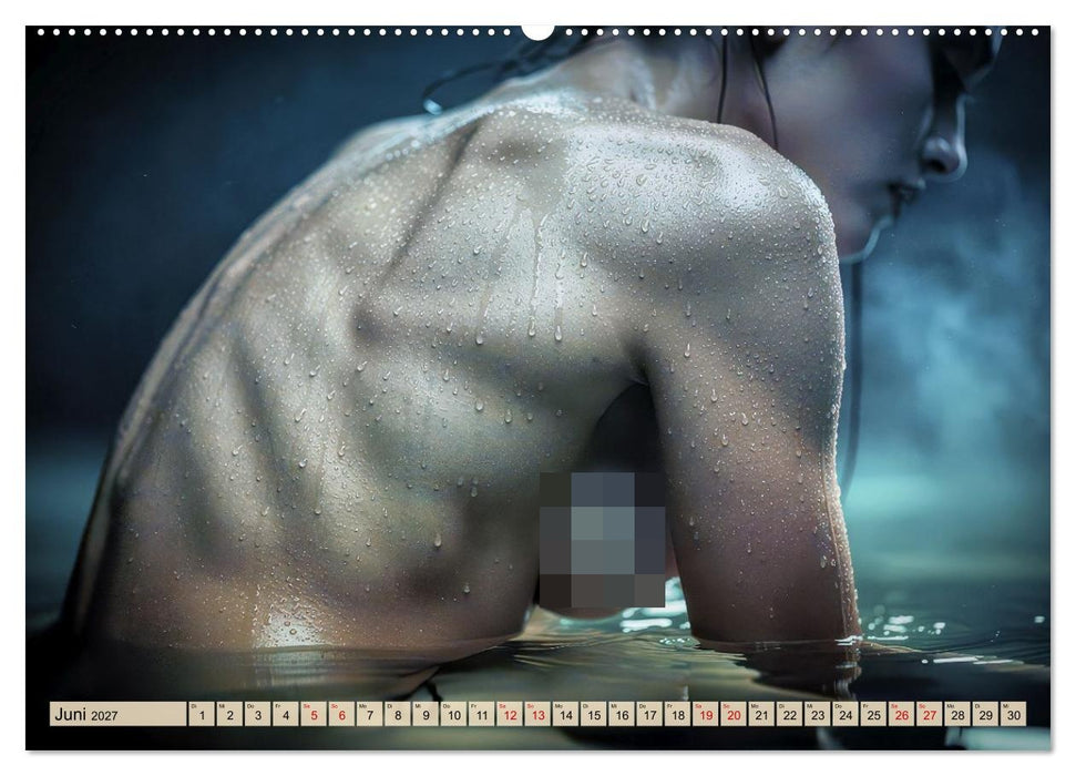 Schöne Körper im kühlen Nass - Abstrakt (CALVENDO Premium Wandkalender 2027)