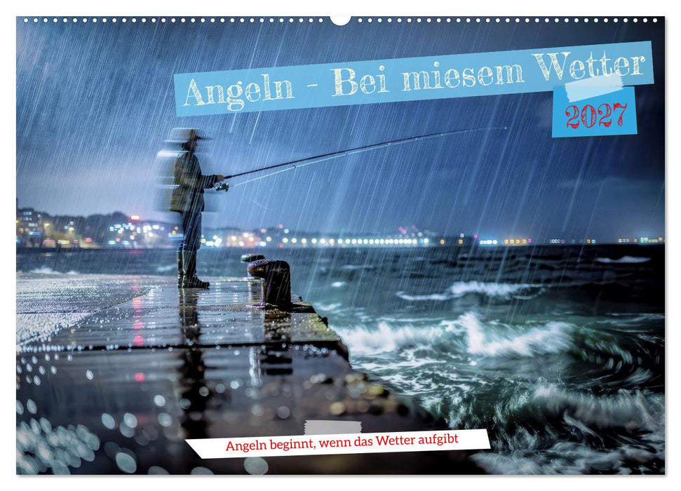 Angeln - Bei miesem Wetter (CALVENDO Wandkalender 2027)