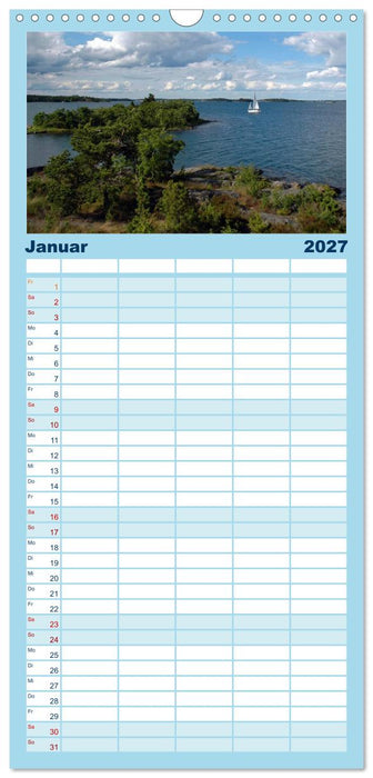 Wundervolles Schweden (CALVENDO Familienplaner 2027)