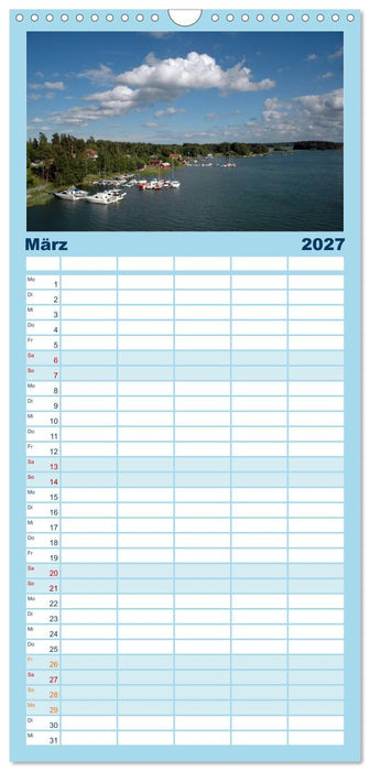Wundervolles Schweden (CALVENDO Familienplaner 2027)