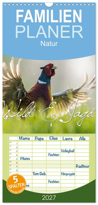 Emotionale Momente: Wild und Jagd. (CALVENDO Familienplaner 2027)