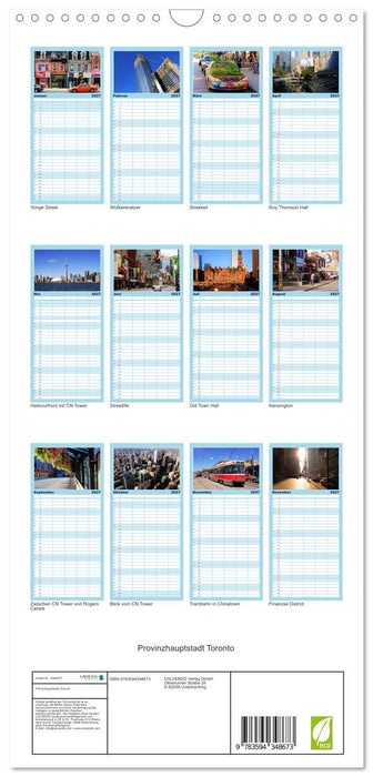 Provinzhauptstadt Toronto (CALVENDO Familienplaner 2027)
