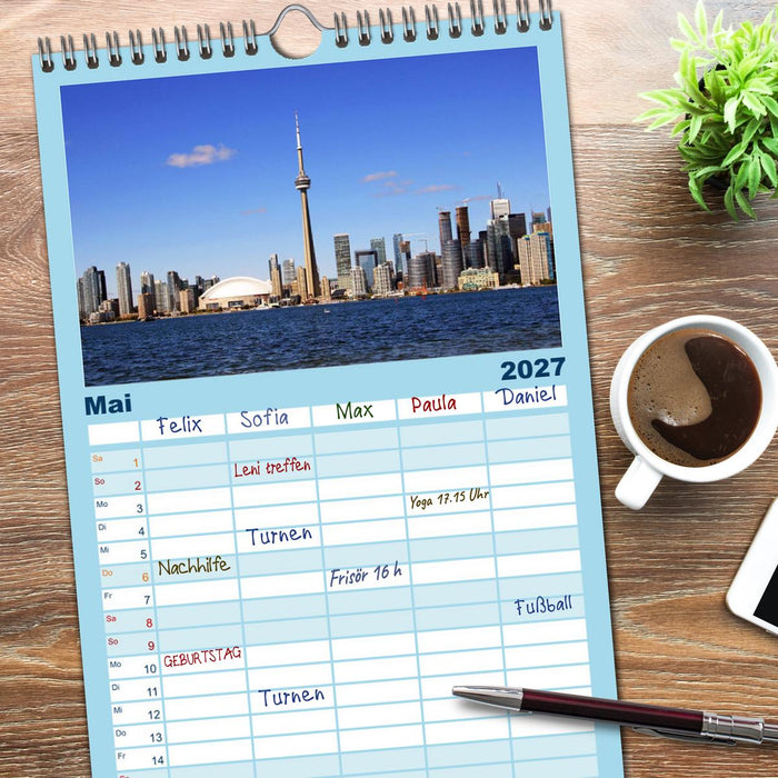 Provinzhauptstadt Toronto (CALVENDO Familienplaner 2027)