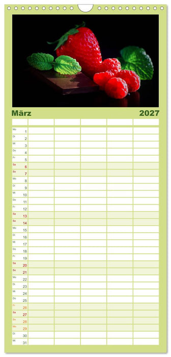 Frische Früchte (CALVENDO Familienplaner 2027)