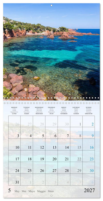 Calanques Coins de Paradis (CALVENDO Calendrier mensuel 2027)