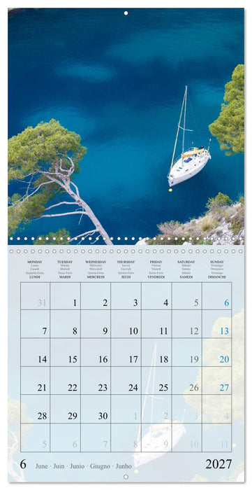 Calanques Coins de Paradis (CALVENDO Calendrier mensuel 2027)