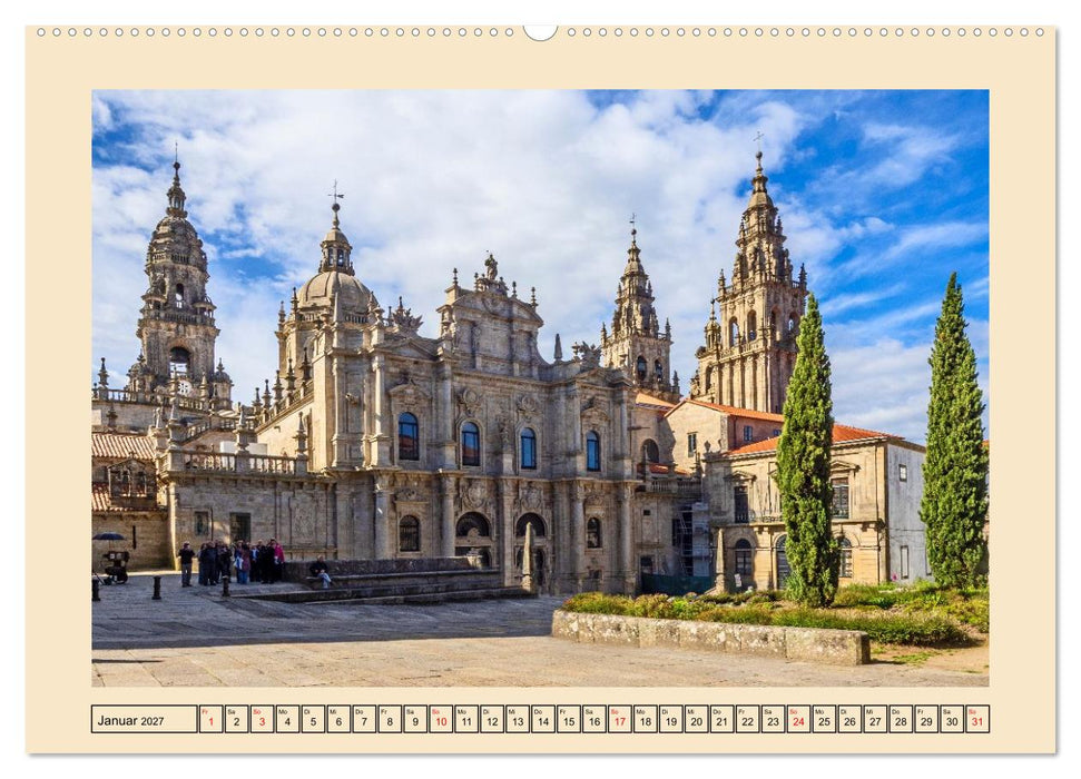 Ein Herz für Santiago de Compostela (CALVENDO Wandkalender 2027)