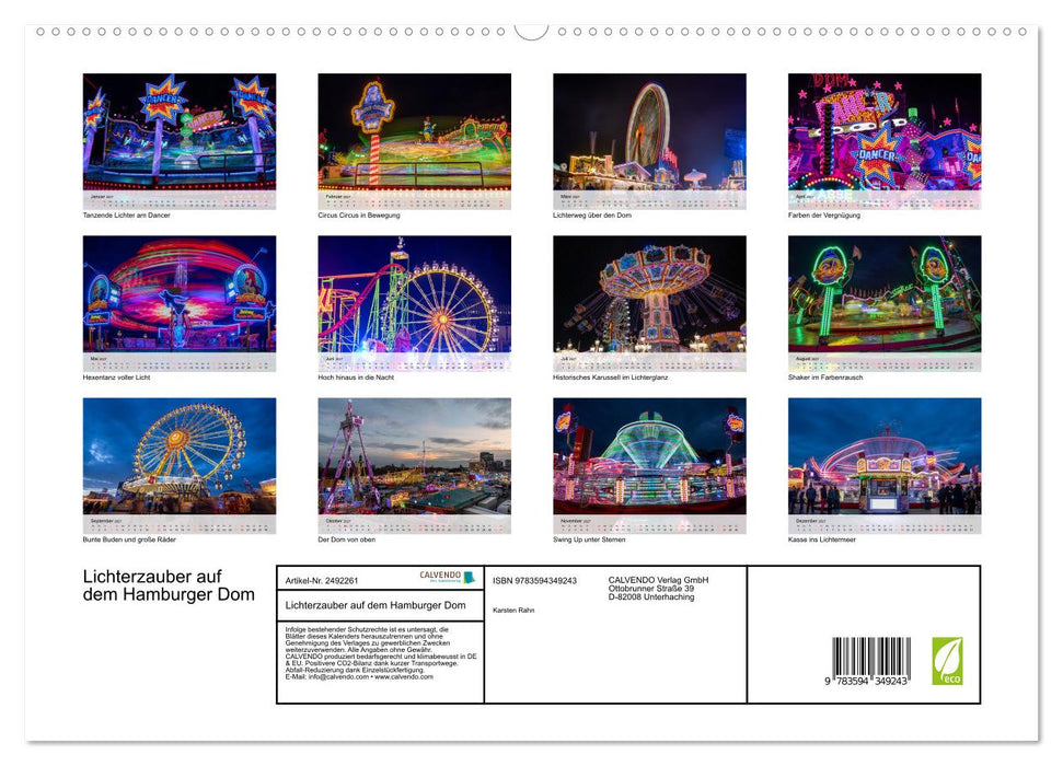 Lichterzauber auf dem Hamburger Dom (CALVENDO Premium Wandkalender 2027)