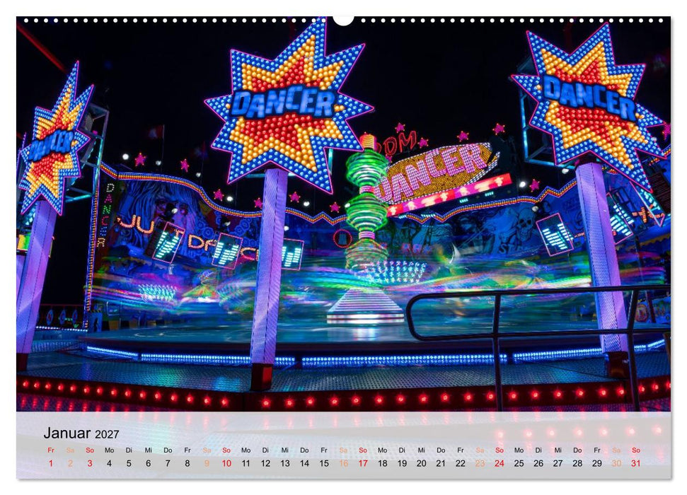 Lichterzauber auf dem Hamburger Dom (CALVENDO Premium Wandkalender 2027)