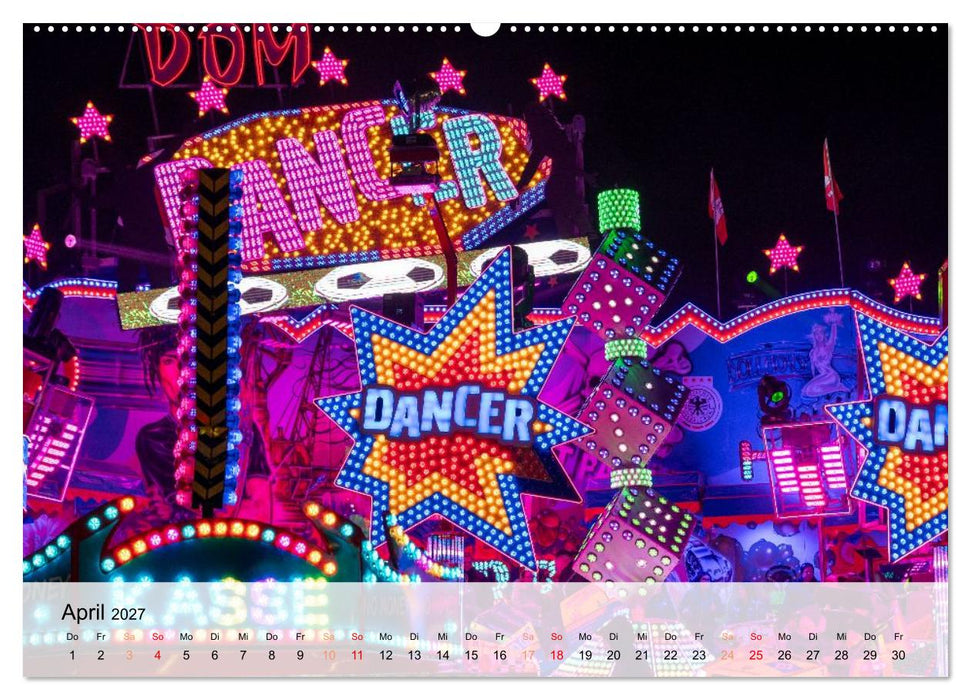 Lichterzauber auf dem Hamburger Dom (CALVENDO Premium Wandkalender 2027)