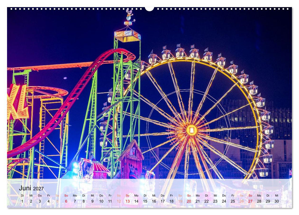 Lichterzauber auf dem Hamburger Dom (CALVENDO Premium Wandkalender 2027)