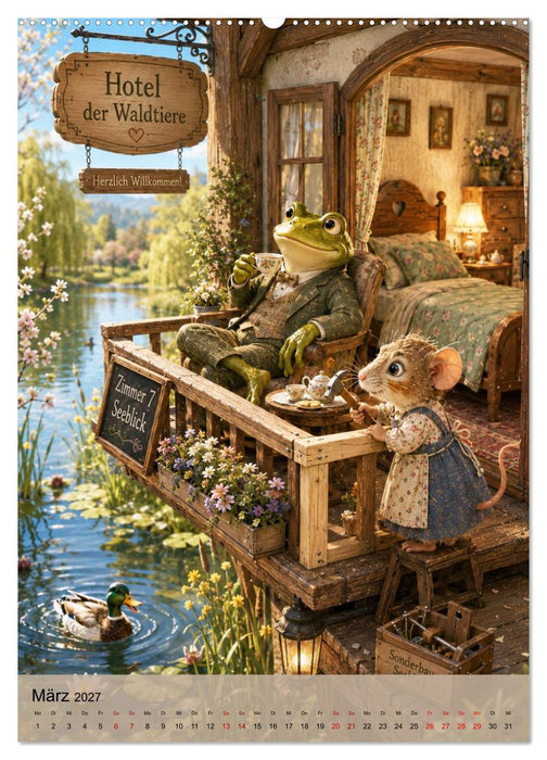 Hotel der Waldtiere (CALVENDO Premium Wandkalender 2027)